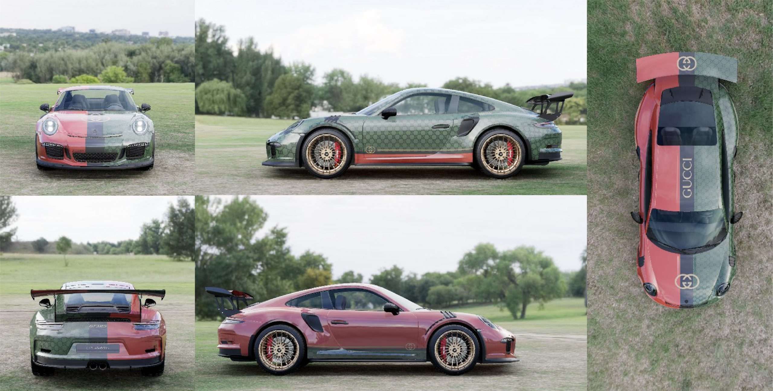 Gucci Wrapped Porsche 911 